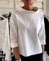 MARIE-CALEY Cowl Neck Blouse