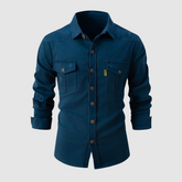 Trendy button up shirt with pockets