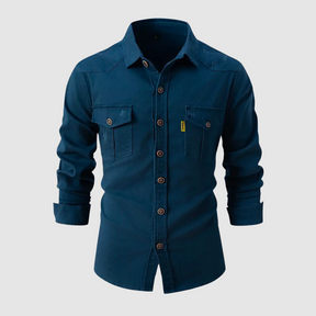 Trendy button up shirt with pockets