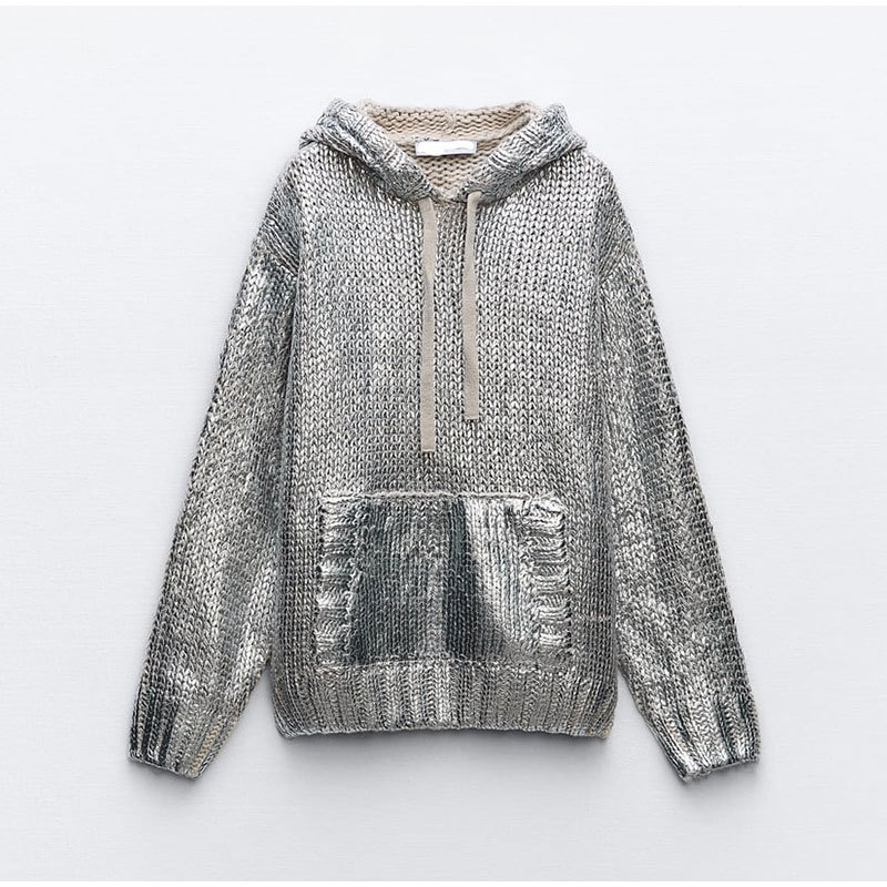 CALIENNE Metallic Women Sweater