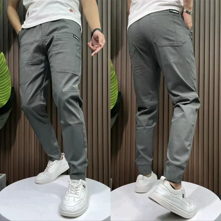 ACARY Elastic Cargo Pants