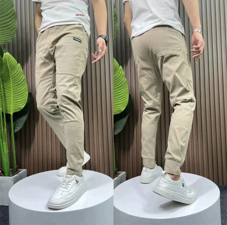 ACARY Elastic Cargo Pants