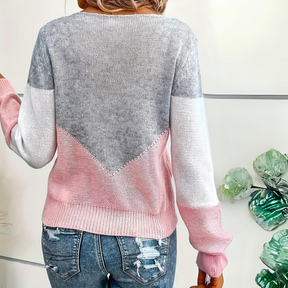 Colorblock Boat Neck Sweater