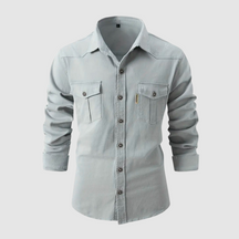 Trendy button up shirt with pockets