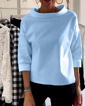 MARIE-CALEY Cowl Neck Blouse