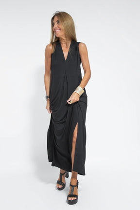 Valéria V-neck Long Dress