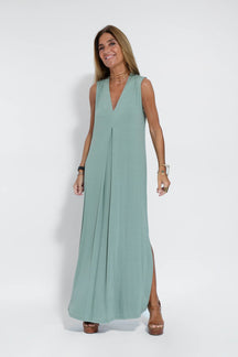 Valéria V-neck Long Dress