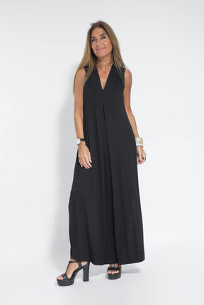 Valéria V-neck Long Dress