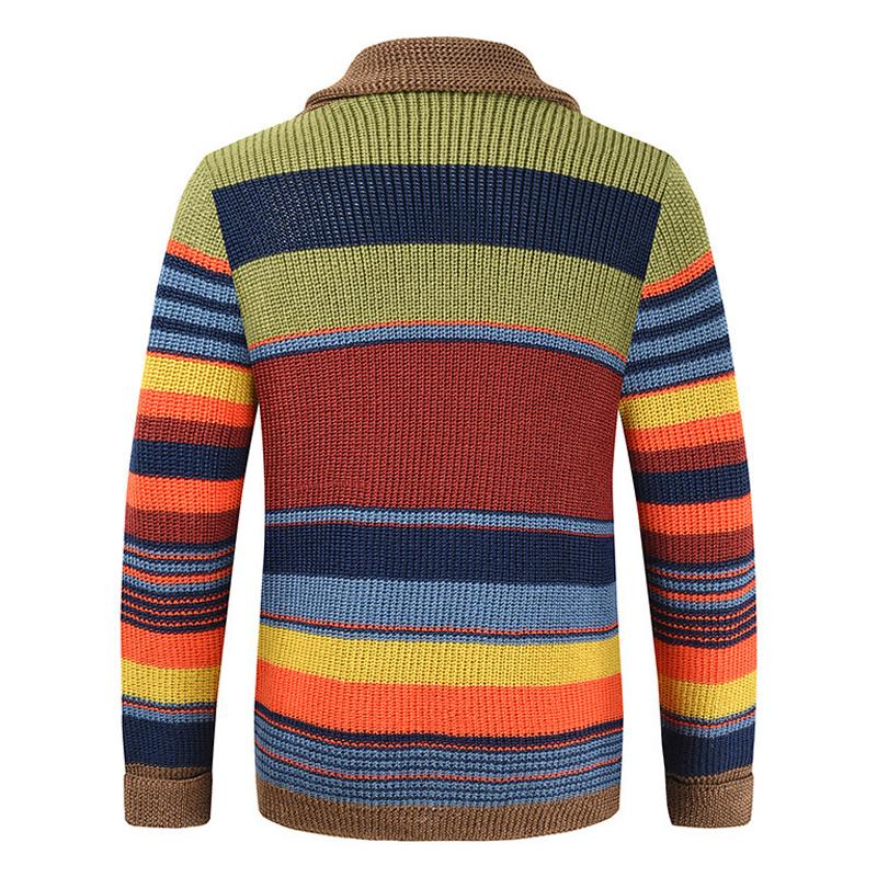 CHÉVLIER® Colorblock Lapel Sweater Jacket