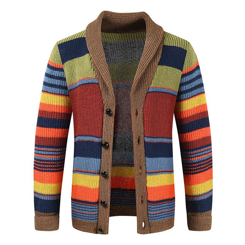 CHÉVLIER® Colorblock Lapel Sweater Jacket